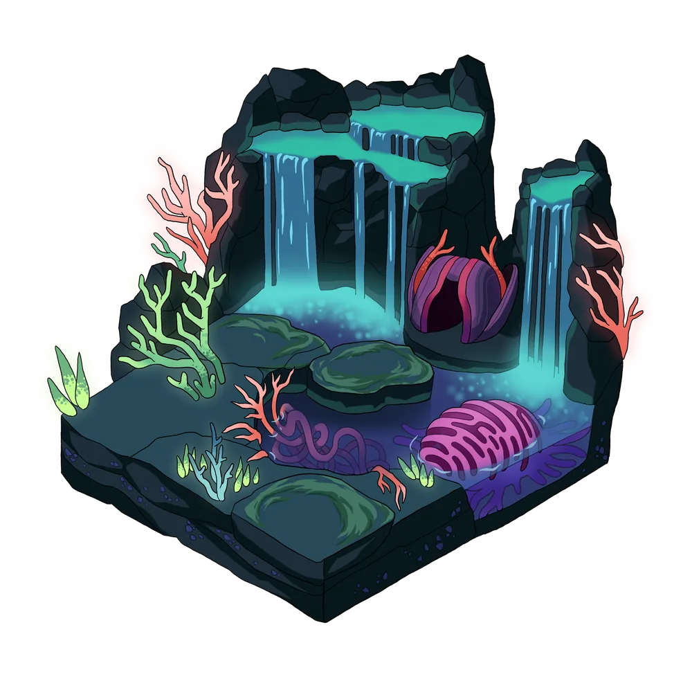 Biolume terrain, tier 2