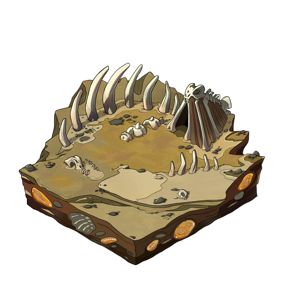 Bone terrain, tier 1