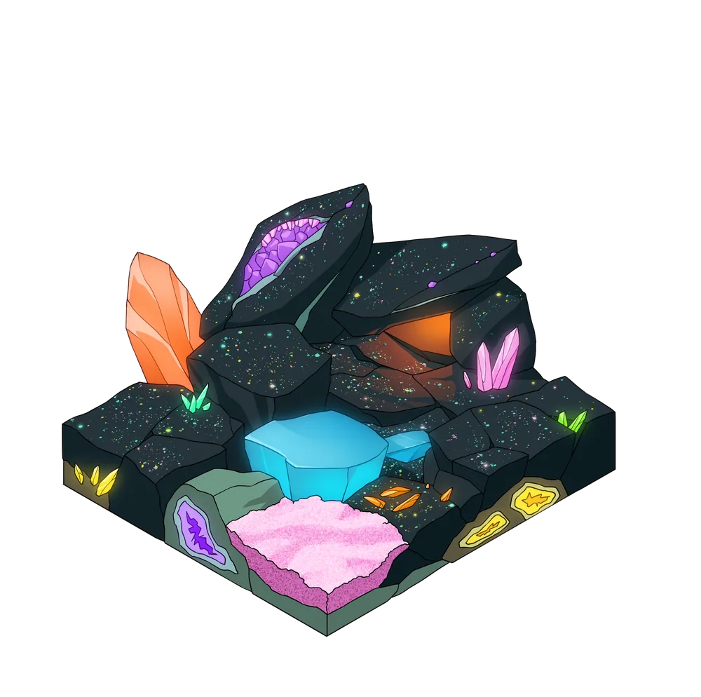 Crystal terrain, tier 1