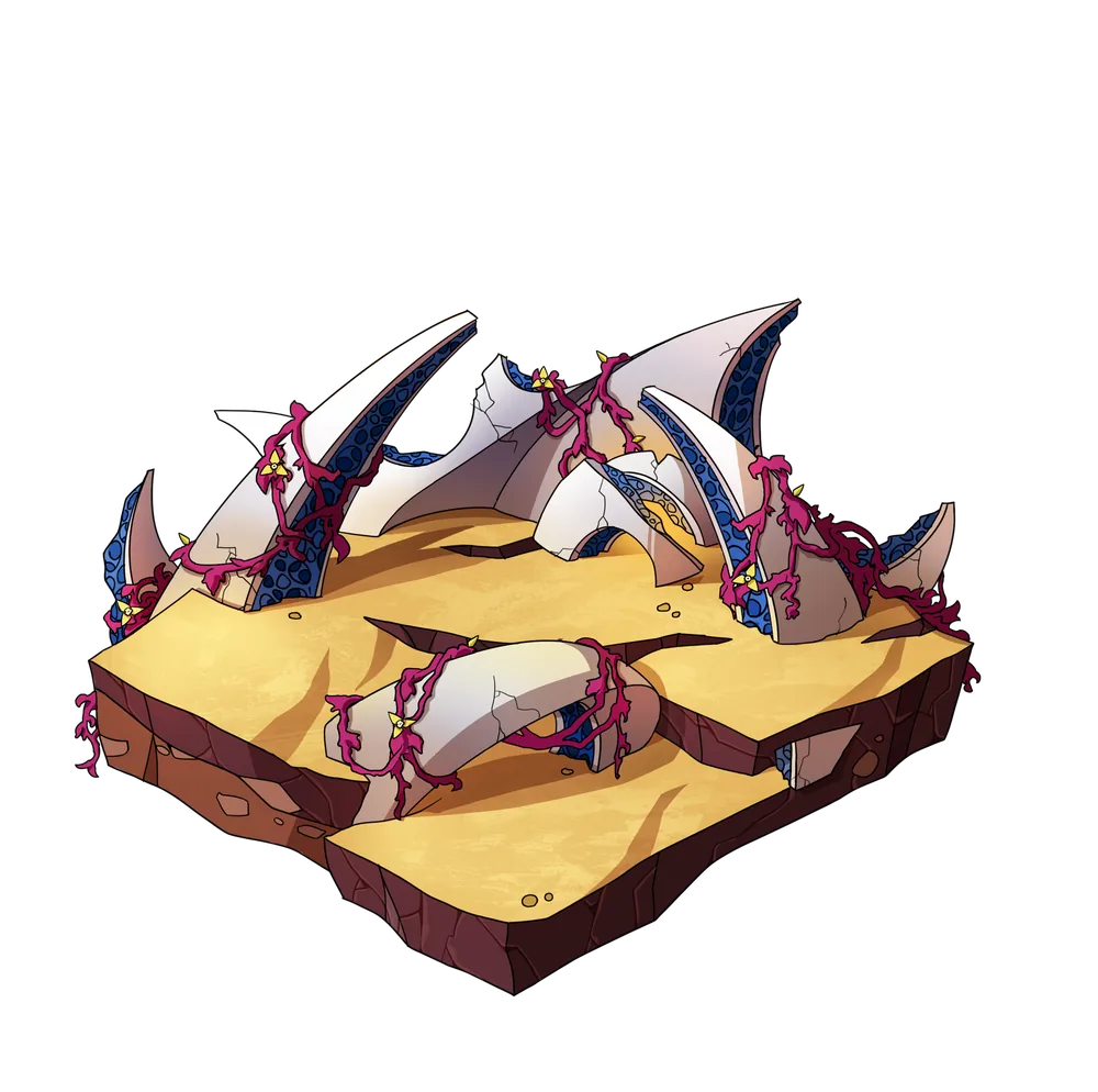 Ruins terrain, tier 2